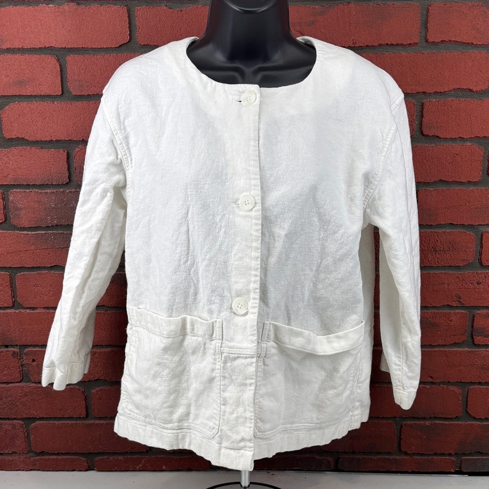 Pendleton Shirt Womans Small White Button Down